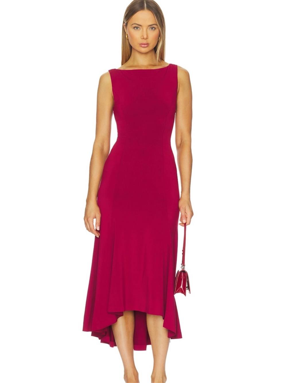 Danielle guizo daye dress Bordeaux color